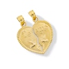 Thumbnail Image 1 of Diamond-Cut “Te Amo” Double Break-Apart Necklace Charm in Solid 14K gold
