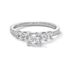 Thumbnail Image 1 of 1-1/4 CT. T.W. Princess-Cut Diamond Five Stone Engagement Ring in 14K White Gold