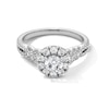 Thumbnail Image 1 of 1-1/4 CT. T.W. Diamond Frame Twist Split Shank Engagement Ring in 14K White Gold