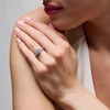 Thumbnail Image 2 of 1-1/4 CT. T.W. Diamond Frame Twist Split Shank Engagement Ring in 14K White Gold