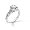 Thumbnail Image 3 of 1-1/4 CT. T.W. Diamond Frame Twist Split Shank Engagement Ring in 14K White Gold
