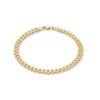 Thumbnail Image 1 of 2.9mm Diamond-Cut Buckle Link Stampato Bracelet in Hollow 14K Gold - 7.5"