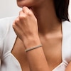 Thumbnail Image 2 of 2.9mm Diamond-Cut Buckle Link Stampato Bracelet in Hollow 14K Gold - 7.5"