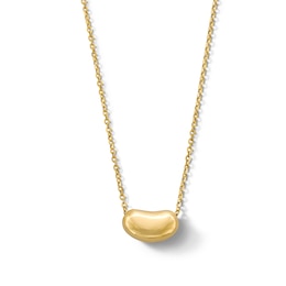 Crescent Necklace in Solid 10K Gold