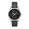 Thumbnail Image 1 of Men’s Armani Exchange Dante Green Leather Strap Watch with Black Dial (Model: AX1883)