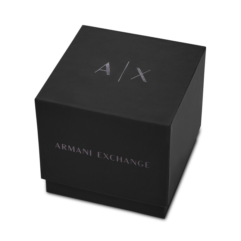 Main Image 6 of Men’s Armani Exchange Dante Green Leather Strap Watch with Black Dial (Model: AX1883)