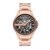 Thumbnail Image 1 of Men’s Armani Exchange Hampton Rose-Tone IP Automatic Watch with Black Skeleton Dial (Model: AX2456)