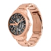 Thumbnail Image 4 of Men’s Armani Exchange Hampton Rose-Tone IP Automatic Watch with Black Skeleton Dial (Model: AX2456)