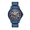 Thumbnail Image 1 of Men’s Armani Exchange  Blue IP Automatic Watch with Blue Skeleton Dial (Model: AX2457)