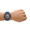 Thumbnail Image 5 of Men’s Armani Exchange  Blue IP Automatic Watch with Blue Skeleton Dial (Model: AX2457)