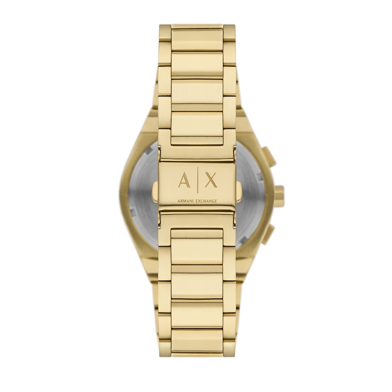 Main Image 2 of Men’s Armani Exchange  Gold-Tone IP Chronograph Watch with Black Dial (Model: AX4180)