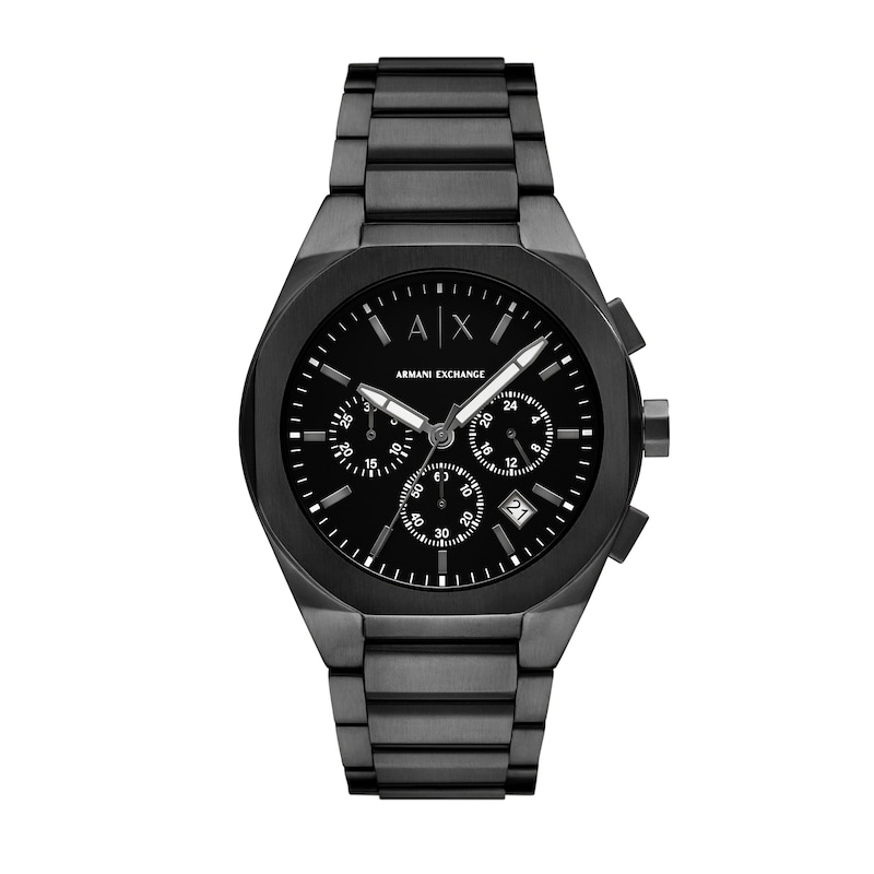 Main Image 1 of Men’s Armani Exchange  Black IP Chronograph Watch with Black Dial (Model: AX4183)