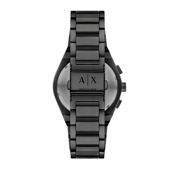 Menâs Armani Exchange Sync Black IP Chronograph Watch with Black Dial (Model: Ax4183)