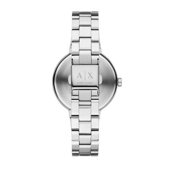 Ladiesâ Armani Exchange Crystal Accent Watch with Silver-Tone Dial (Model: Ax5170)