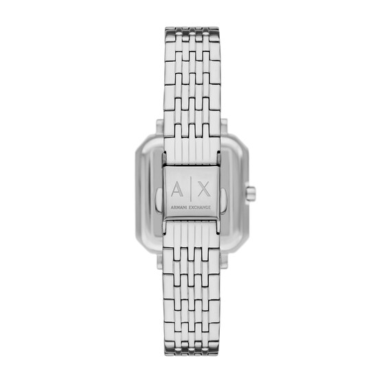 Ladiesâ Armani Exchange Watch with Squared Silver-Tone Dial (Model: Ax5724)