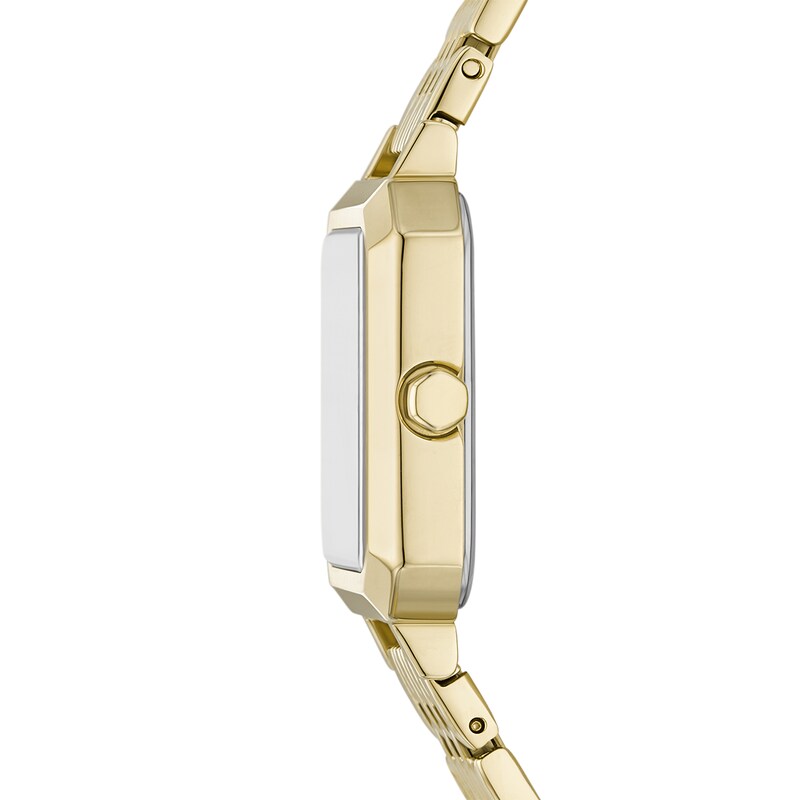 Main Image 3 of Ladies’ Armani Exchange Leila Gold-Tone IP Watch with Squared White Dial (Model: AX5725)