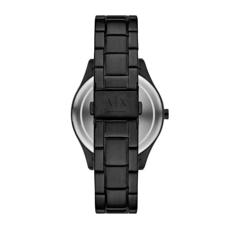 Main Image 2 of Men’s Armani Exchange  Black IP Chronograph Watch and Curb Chain Necklace Set (Model: AX7160SET)