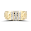 Thumbnail Image 1 of 1/3 CT. T.W. Diamond Multi-Row Column Comfort-Fit Ring in 10K Gold
