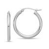Thumbnail Image 1 of 18.0mm Polished Hoop Earrings in Semi-Solid Platinum