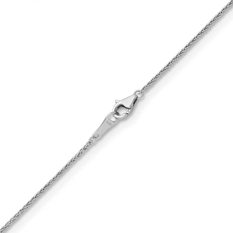 Main Image 3 of 1.1mm Wheat Chain Necklace in Solid Platinum - 16"