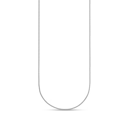 1.1mm Wheat Chain Necklace in Solid Platinum - 18"