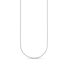 1.1mm Wheat Chain Necklace in Solid Platinum - 20"