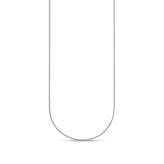 1.1mm Wheat Chain Necklace in Solid Platinum