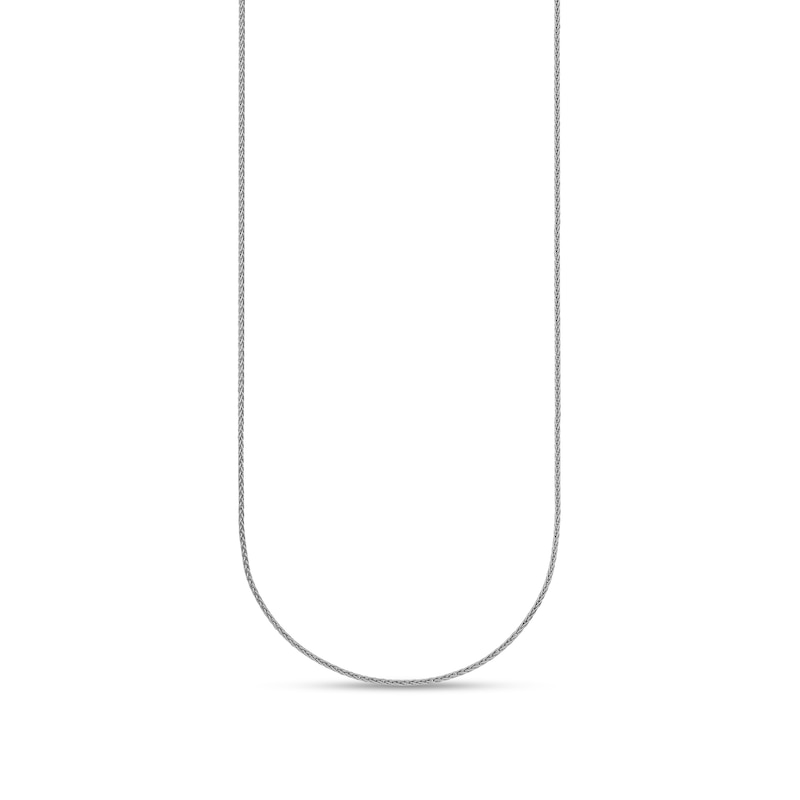 Main Image 1 of 1.1mm Wheat Chain Necklace in Solid Platinum - 20"