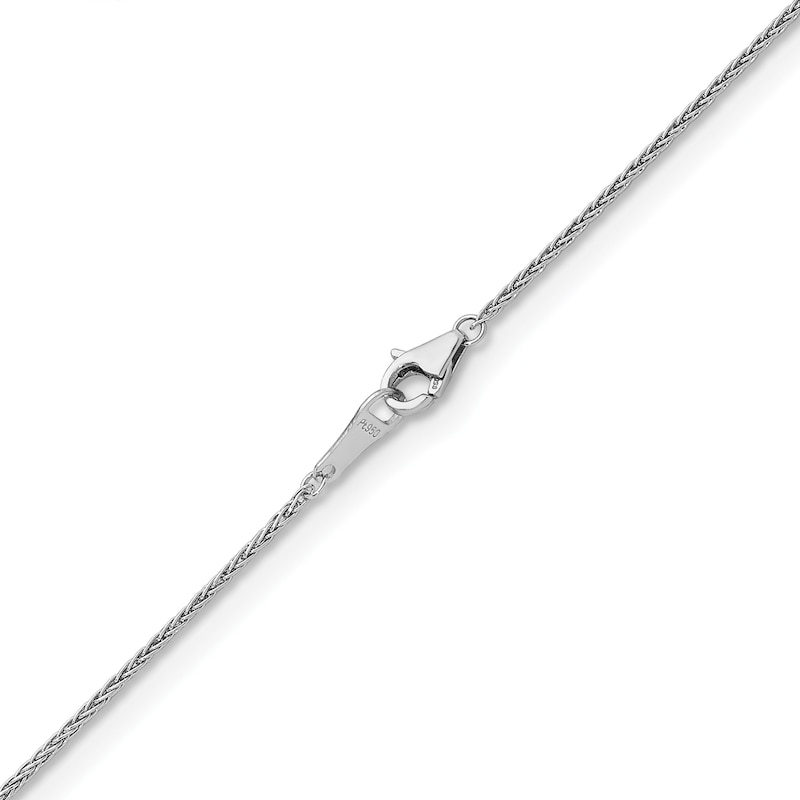Main Image 3 of 1.1mm Wheat Chain Necklace in Solid Platinum - 20"