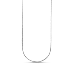 1.5mm Wheat Chain Necklace in Solid Platinum - 16"