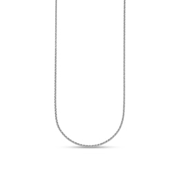1.5mm Wheat Chain Necklace in Solid Platinum - 18"