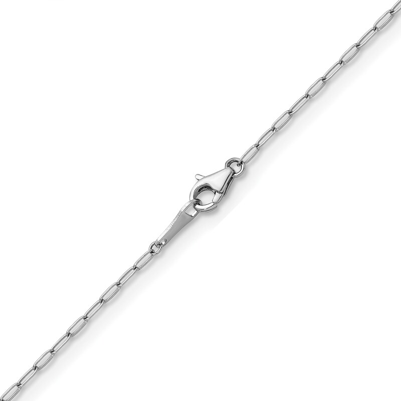 Main Image 3 of 1.4mm Paper Clip Chain Necklace in Solid Platinum - 24"