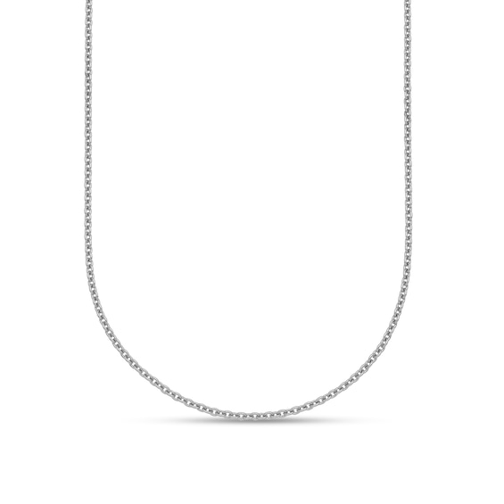 1.6mm Cable Chain Necklace in Solid Platinum - 18"