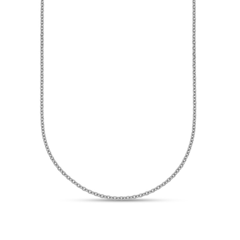 Main Image 1 of 1.6mm Cable Chain Necklace in Solid Platinum - 18"