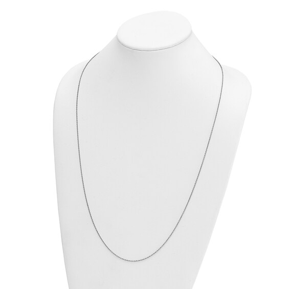1.6mm Cable Chain Necklace in Solid Platinum - 18"