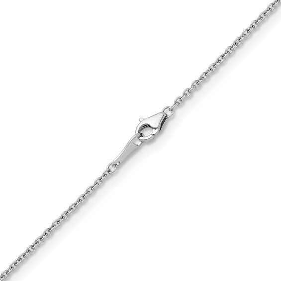 1.6mm Cable Chain Necklace in Solid Platinum - 18"