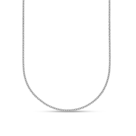 1.6mm Cable Chain Necklace in Solid Platinum - 20"