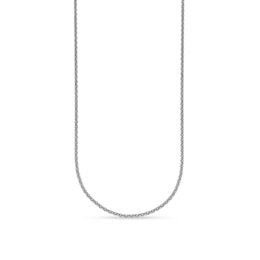 2.2mm Cable Chain Necklace in Solid Platinum - 18"