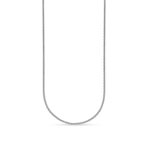 2.2mm Cable Chain Necklace in Solid Platinum - 18"