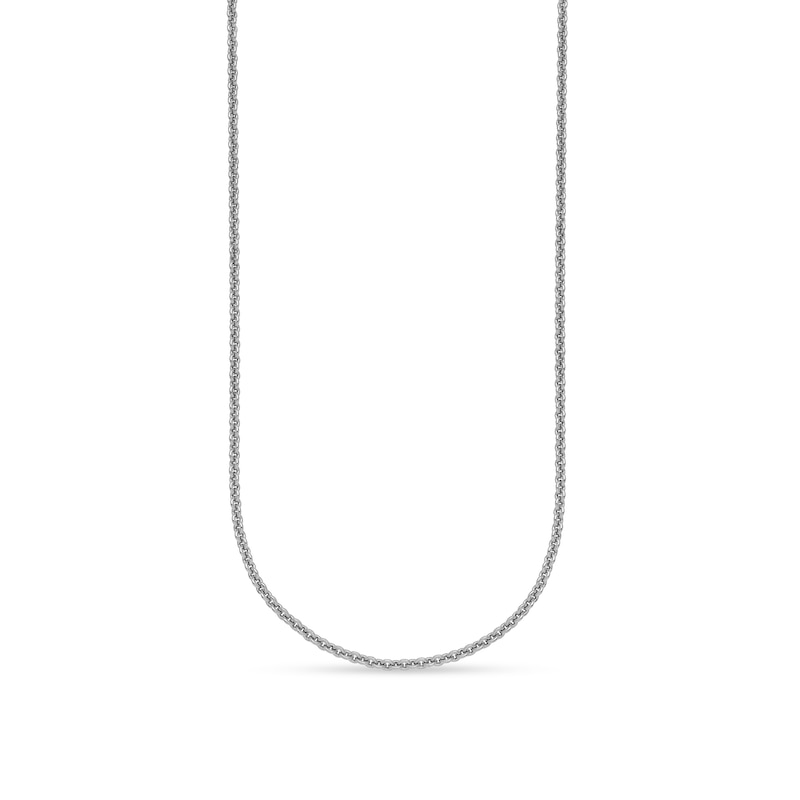 Main Image 1 of 2.2mm Cable Chain Necklace in Solid Platinum - 18"