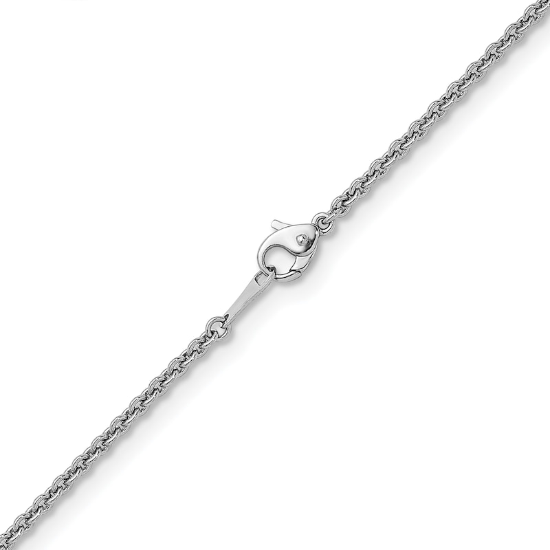 Main Image 3 of 2.2mm Cable Chain Necklace in Solid Platinum - 18"