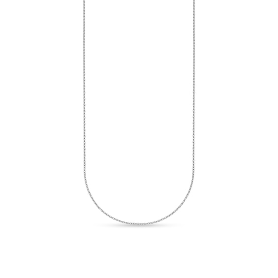 1.1mm Cable Chain Necklace in Solid Platinum