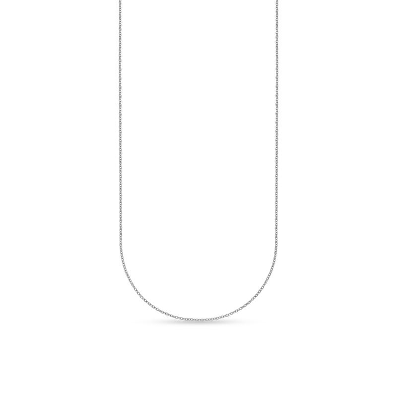 Main Image 1 of 1.1mm Cable Chain Necklace in Solid Platinum - 16"