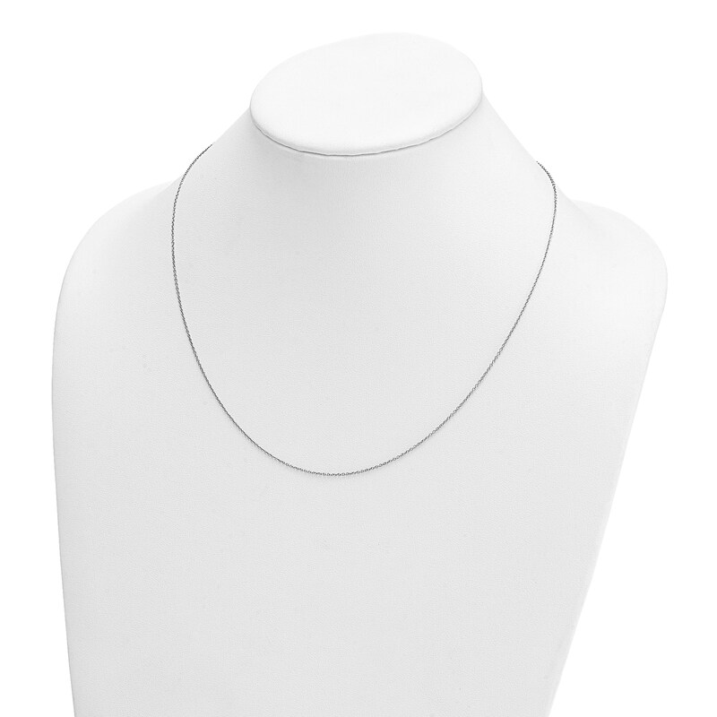 Main Image 2 of 1.1mm Cable Chain Necklace in Solid Platinum - 16"