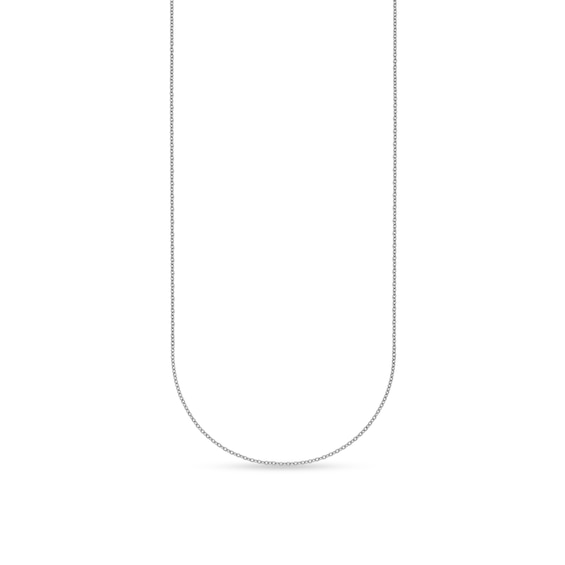 1.1mm Cable Chain Necklace in Solid Platinum - 18"
