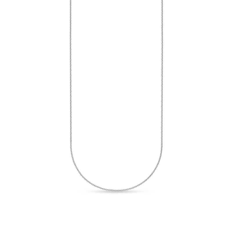 Main Image 1 of 1.1mm Cable Chain Necklace in Solid Platinum - 18"