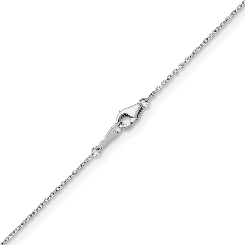 Main Image 3 of 1.1mm Cable Chain Necklace in Solid Platinum - 18"