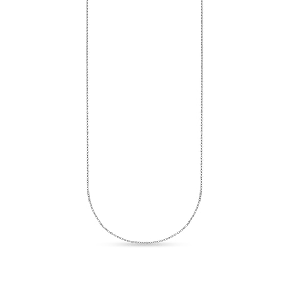 1.1mm Cable Chain Necklace in Solid Platinum - 20"