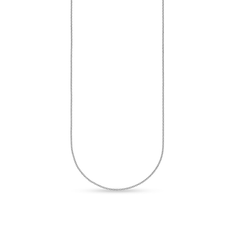 Main Image 1 of 1.3mm Cable Chain Necklace in Solid Platinum - 16"