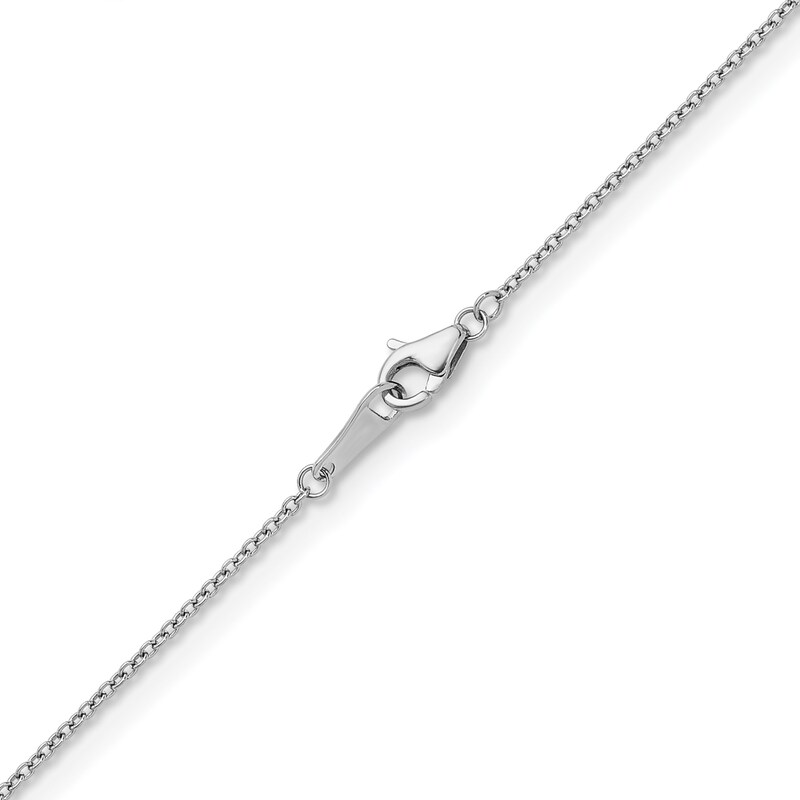 Main Image 3 of 1.3mm Cable Chain Necklace in Solid Platinum - 16"